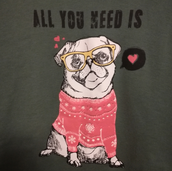 Adorable pug sweatshirt - Picture 4 of 5